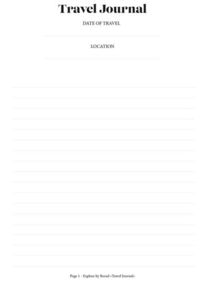 Travel Journal (Paperback)
