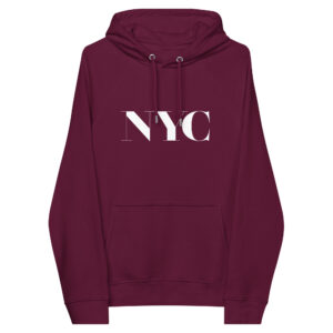 Unisex eco raglan hoodie New York (NYC)