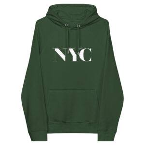 Sweat New York à capuche écologique Raglan unisexe