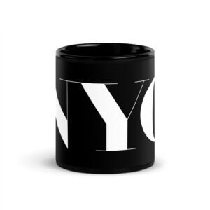 Mug New York brillant noir
