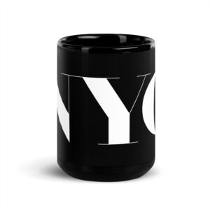 Mug New York brillant noir