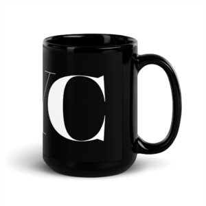 Mug New York brillant noir