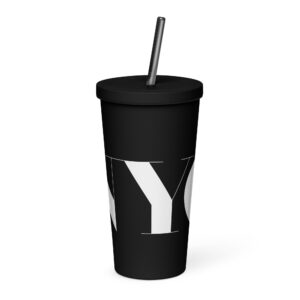 Gobelet New York isotherme avec paille