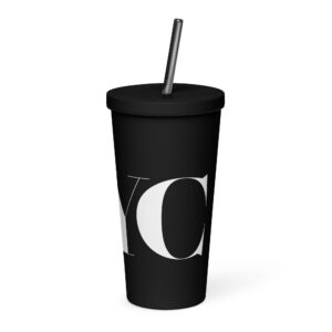 Gobelet New York isotherme avec paille