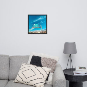 Affiche Encadrée - Direction Downtown Las Vegas