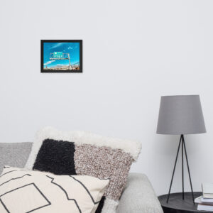 Affiche Encadrée - Direction Downtown Las Vegas