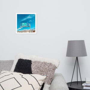 Affiche Encadrée - Direction Downtown Las Vegas