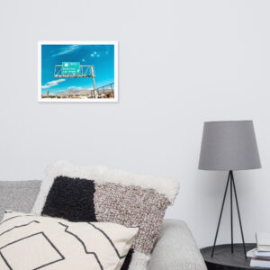 Affiche Encadrée - Direction Downtown Las Vegas