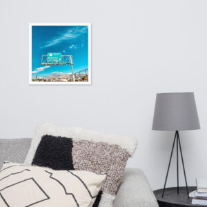 Affiche Encadrée - Direction Downtown Las Vegas