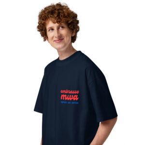 T-shirt Embrasse MWA après on verra, col montant écologique unisexe