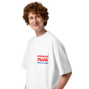 T-shirt Embrasse MWA après on verra, col montant écologique unisexe